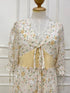 Women Lacey Patch Work Floral Printed Layer Sundress